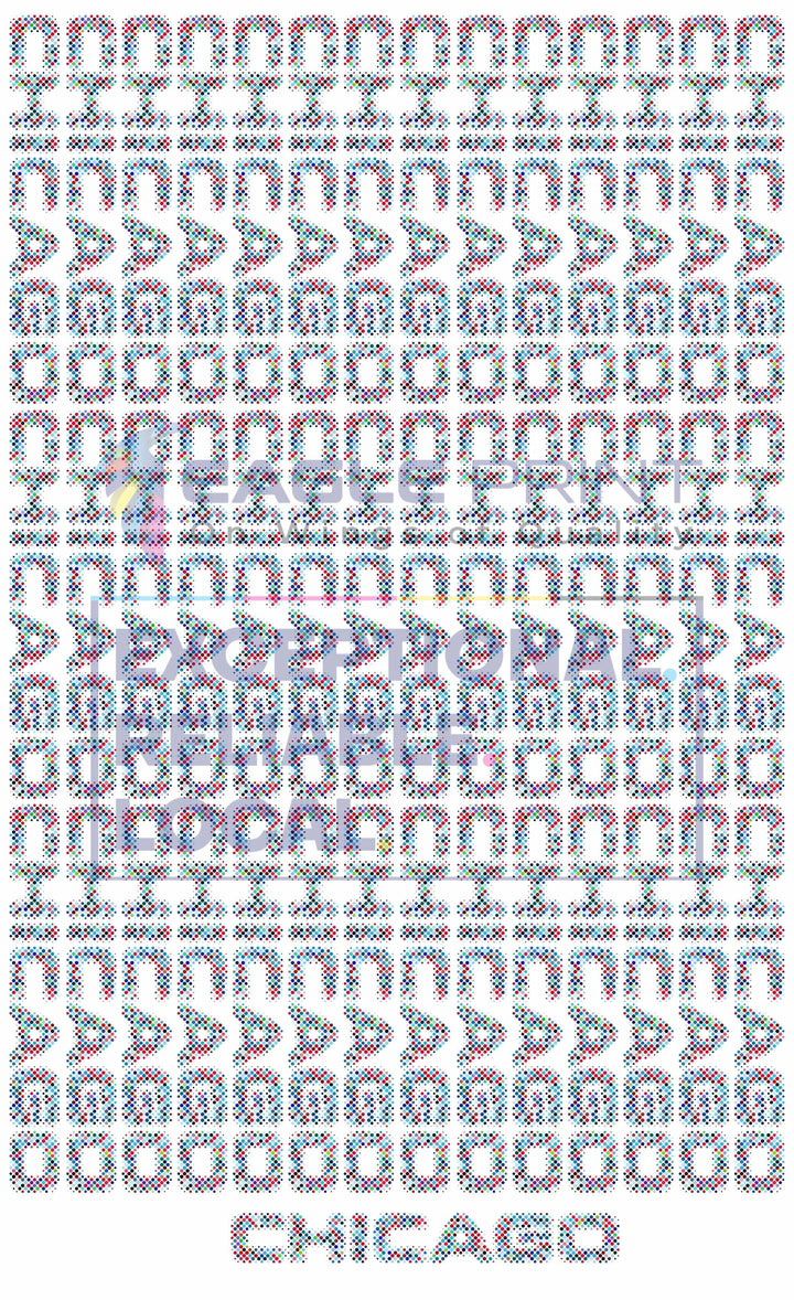 Chicago Lettering DTF Design