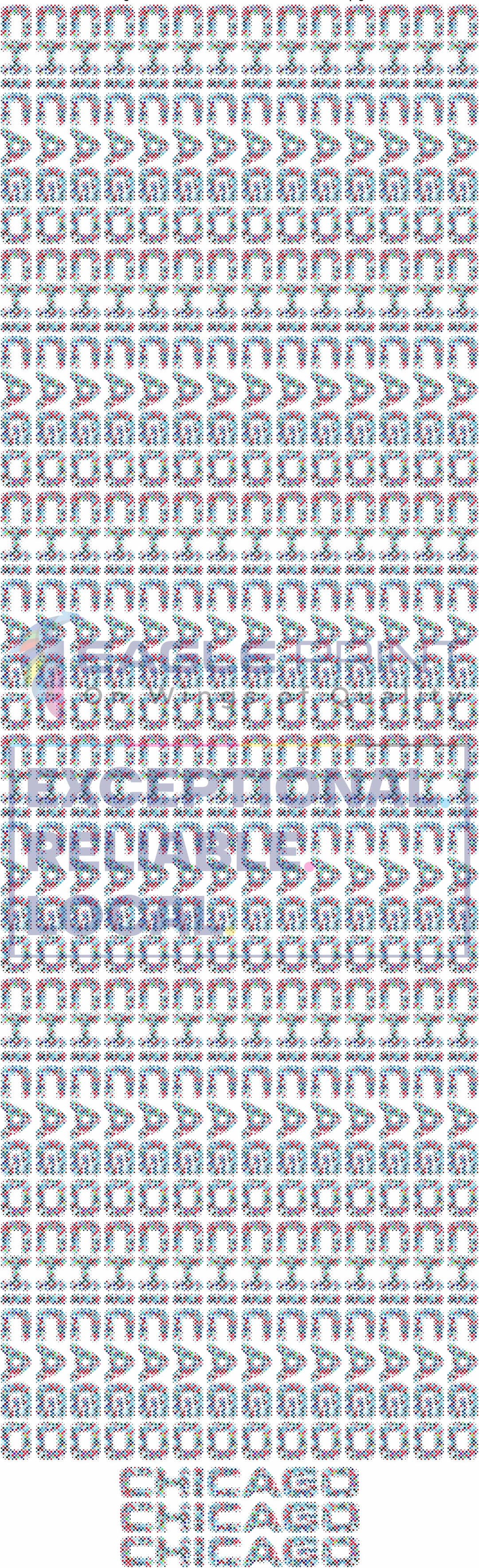 Chicago Lettering DTF Design