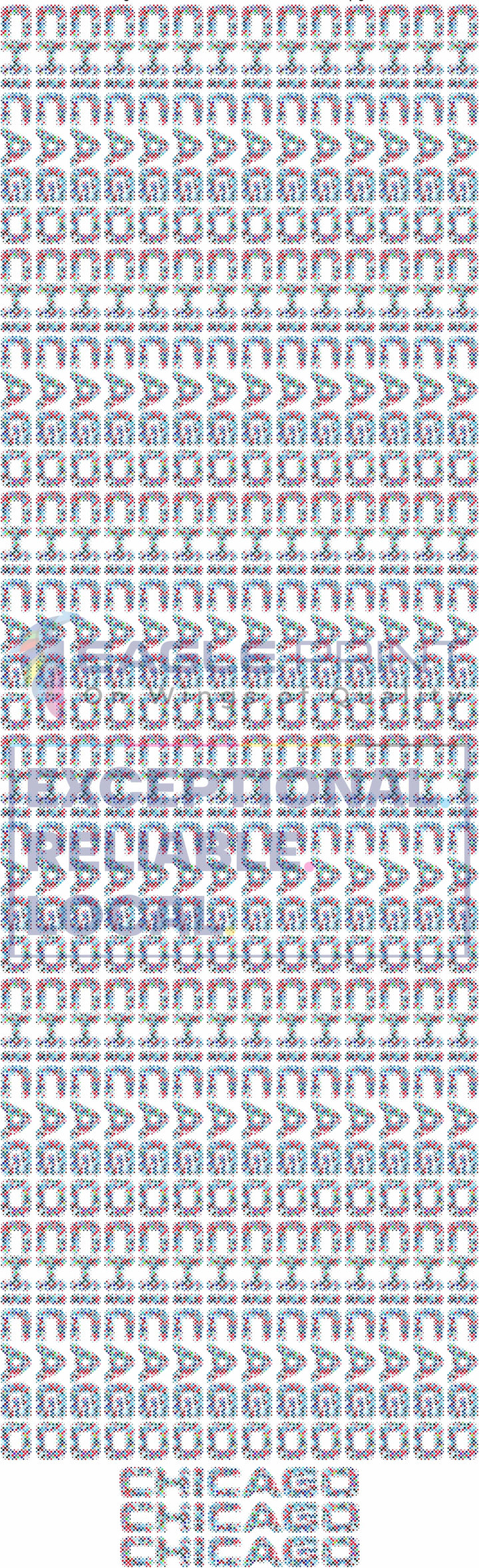 Chicago Lettering DTF Design