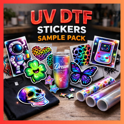 PAQUETE DE MUESTRAS DE TRANSFERENCIA DTF Y UV DTF PREMIUM GRATUITO