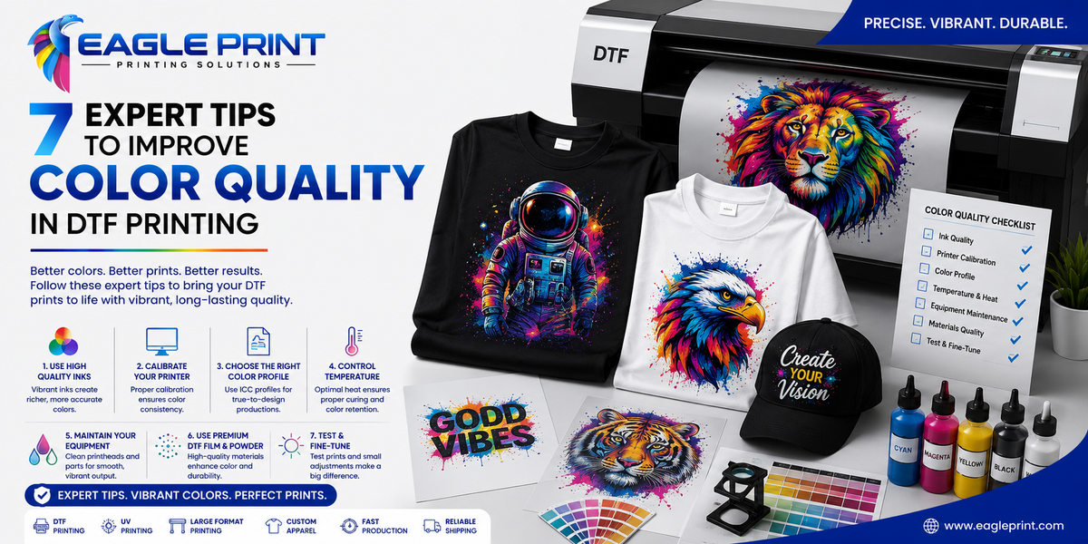 7 Expert Tips to Improve Color Quality in DTF Printing
