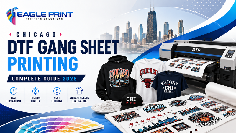 Chicago DTF Gang Sheet Printing