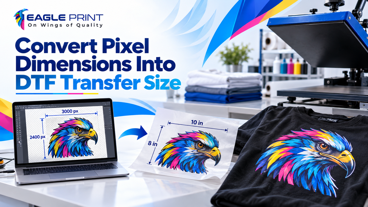 Convert Pixel Dimensions Into DTF Transfer Size
