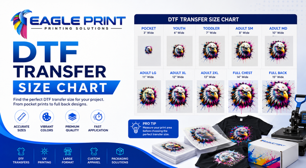 DTF Transfer Size Chart 2026 | Free Sizing Guide & PDF