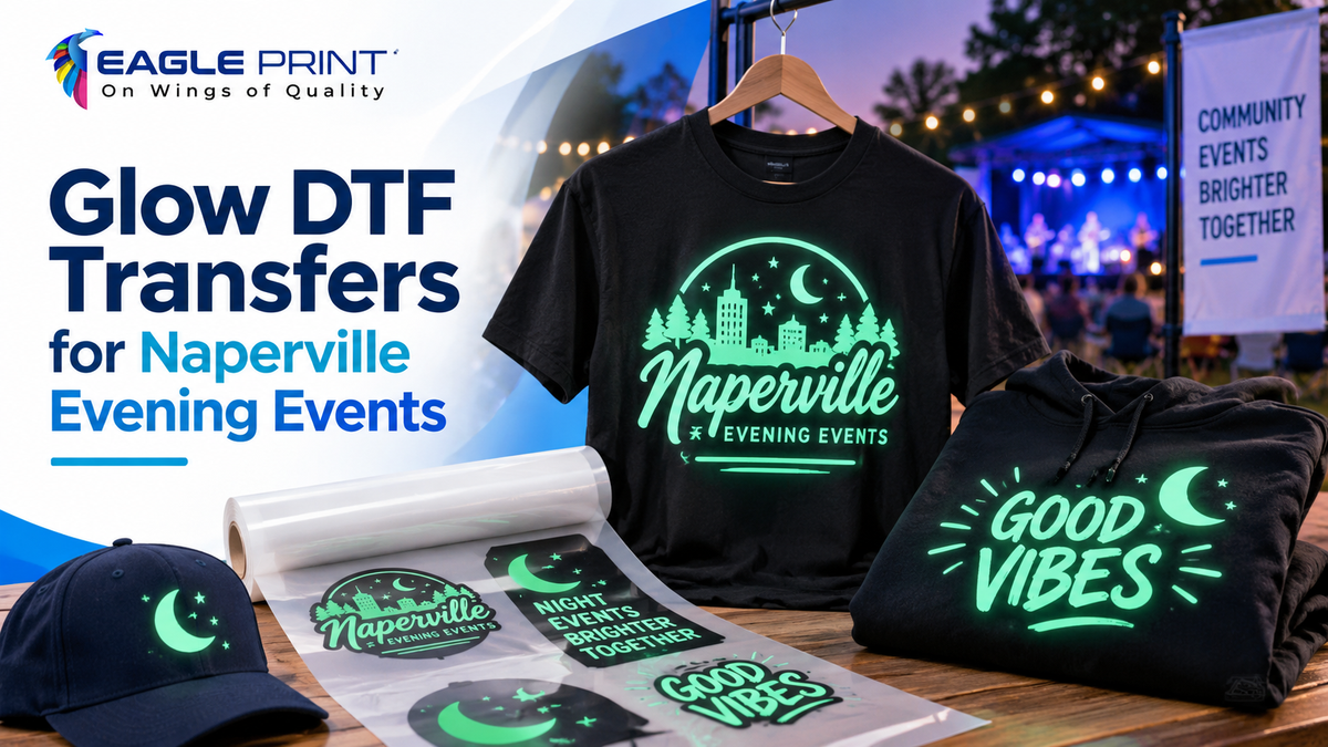 Glow DTF Transfers for Naperville Evening Events