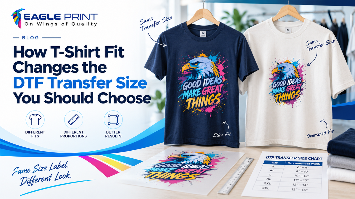 How T-Shirt Fit Changes the DTF Transfer Size You Should Choose