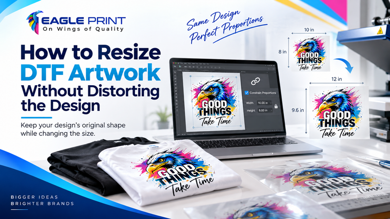 How to Resize DTF Artwork Without Distorting the Design
