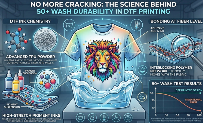 No More Cracking: The Science Behind 50+ Wash Durability in DTF Printing