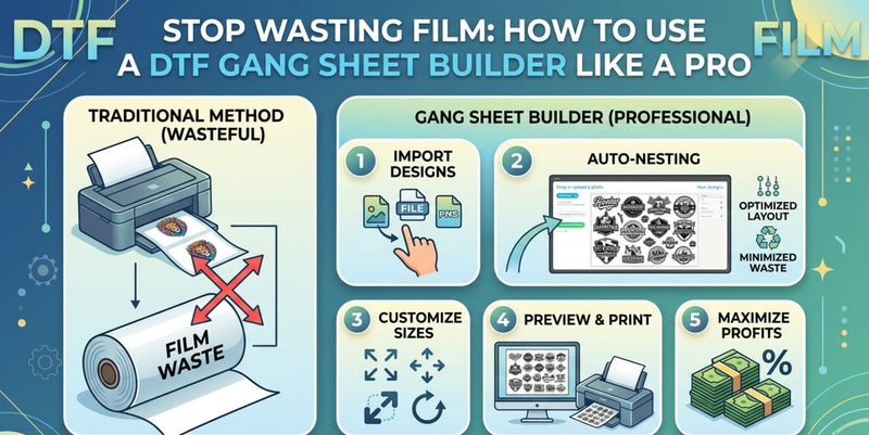 Stop Wasting Film: How to Use a DTF Gang Sheet Builder Like a Pro