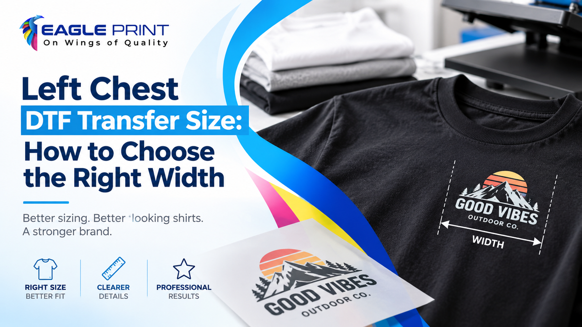 Left Chest DTF Transfer Size: How to Choose the Right Width