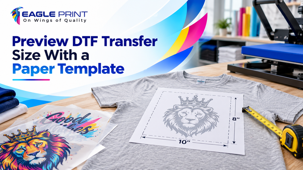 Preview DTF Transfer Size With a Paper Template