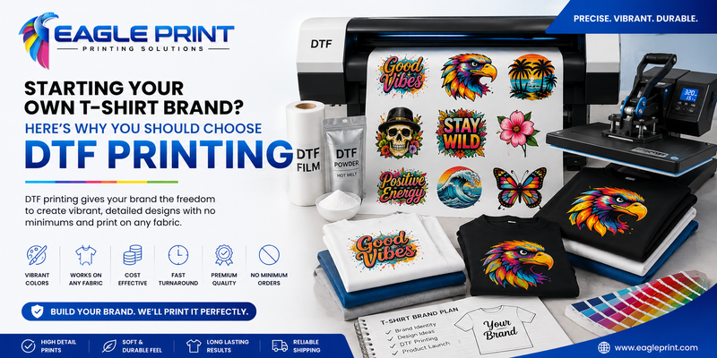 Starting Your Own T-Shirt Brand? Here’s Why You Should Choose DTF Printing