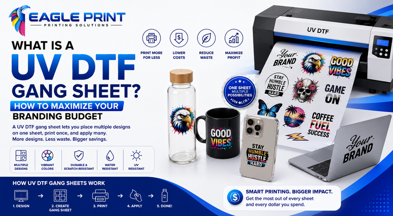 What is a UV DTF Gang Sheet? How to Maximize Your Branding Budget