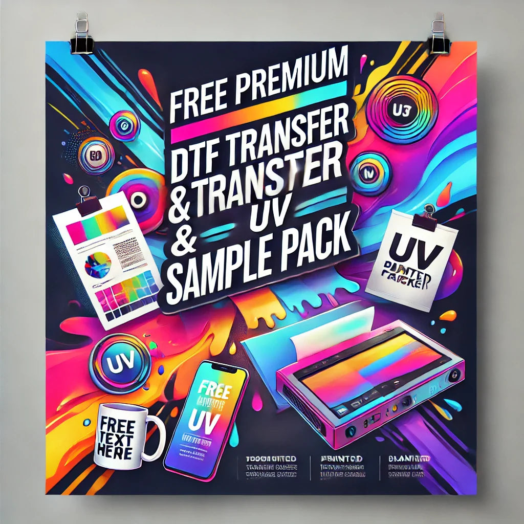 Free Premium DTF Transfer & UV Sample Pack 1