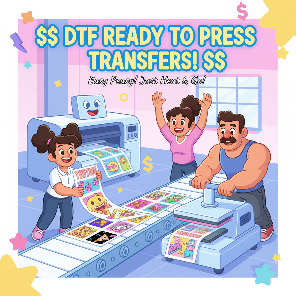 DTF Ready to Press Transfers