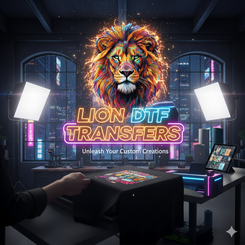 Lion DTF Transfers