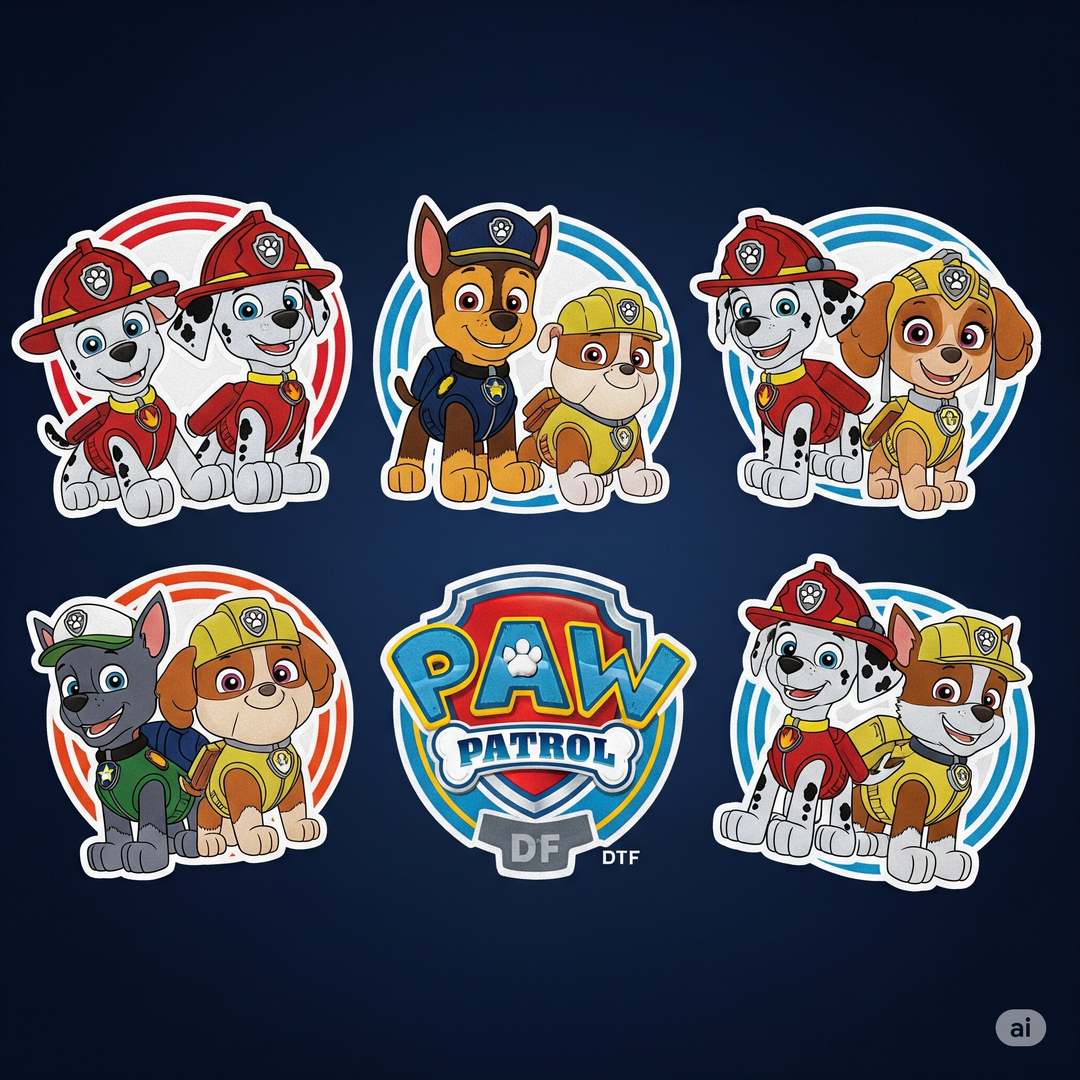 Paw Patrol DTF Transfers