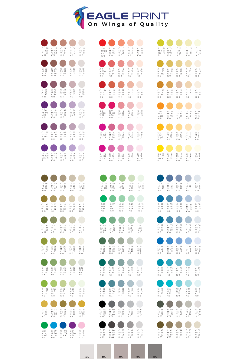 Printable Color Chart Guide: How to Use and Choose the Right Colors ...