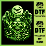 Glow in the Dark DTF Transfers by Size