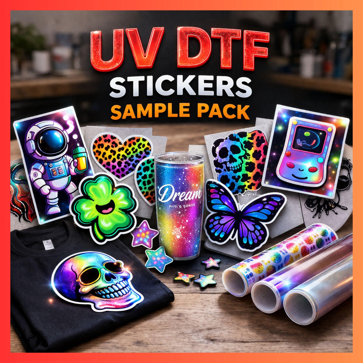 Free Premium UV DTF Stickers Sample Pack: Test Our Quality