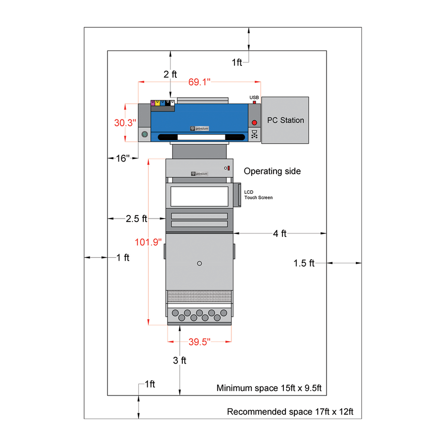 P604 - Impresora DTF de 24" y 4 cabezales