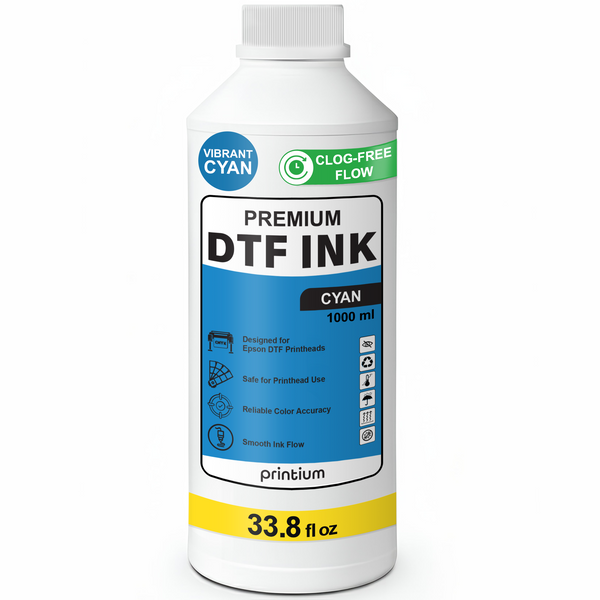 Premium DTF Ink - Cyan 1 Liter