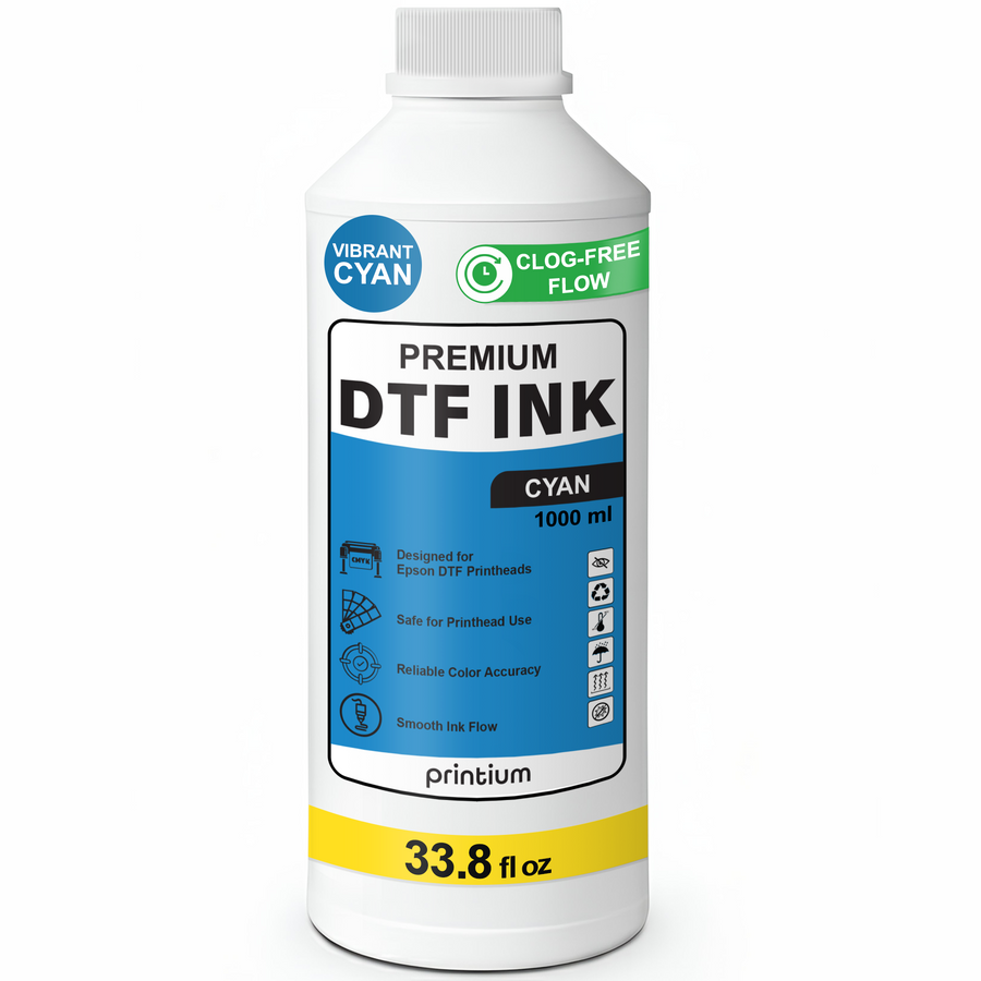 Premium DTF Ink - Cyan 1 Liter