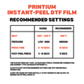 Premium Instant Peel DTF Film - 13" x 328'