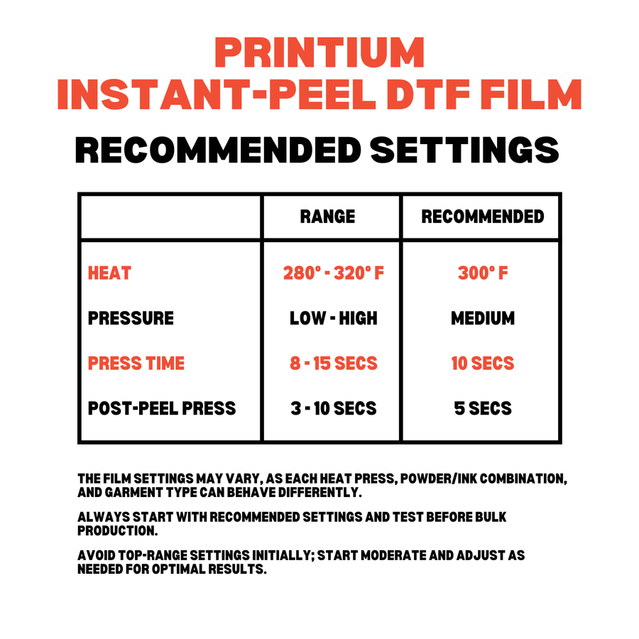 Premium Instant Peel DTF Film - 13" x 328'