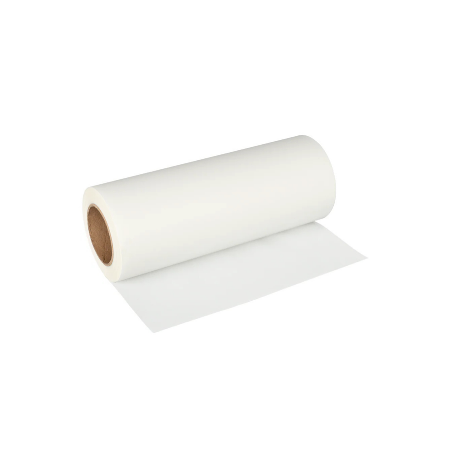 Premium DTF film roll for direct to film printing, 13 inch wide, on a white background